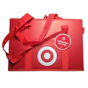 Target Collapsible Box Bag Reusable Foldable Compact NWT